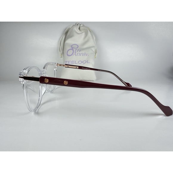 ZEELOOL‎ Eyeglass FRAMES ONLY! Crystal- 48120 C3 54 18-145 - Picture 2 of 8